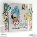 Stamping Bella -  Cling Stamps - Edna With A Cupcake On Top
