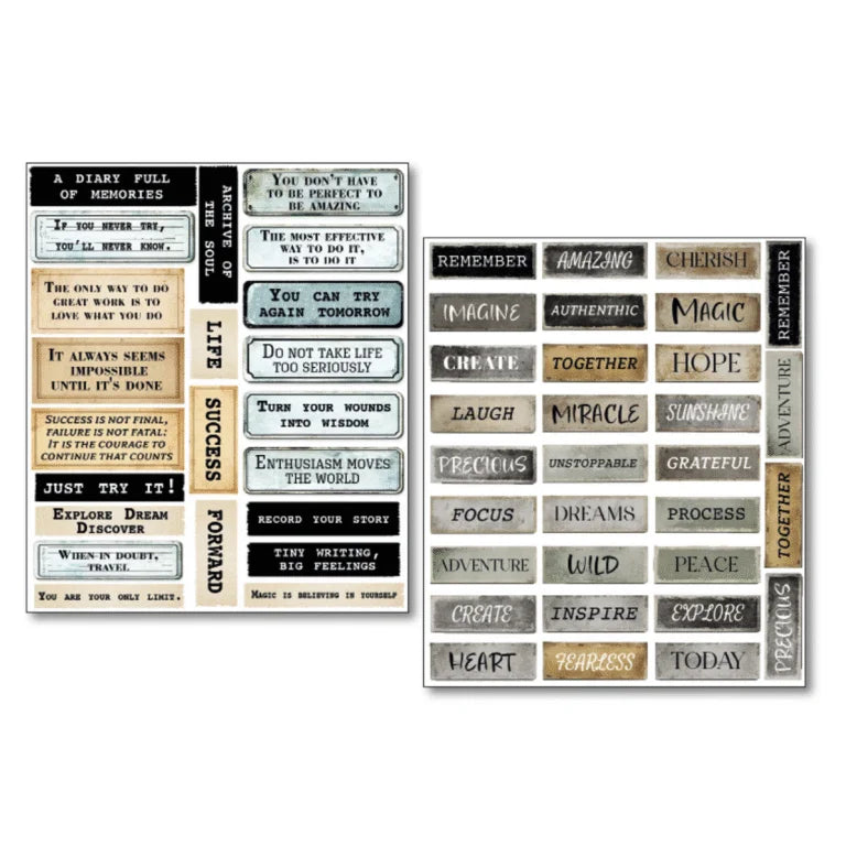 Mixed Media Stickers – Kind Thoughts Pack of 10