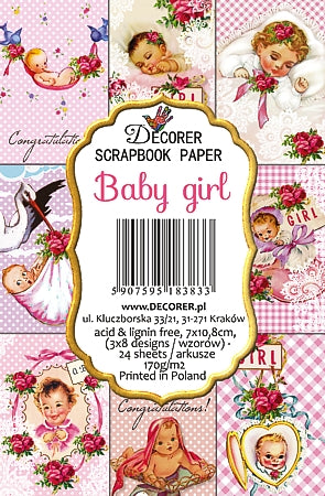 Decorer Scrapbook Paper -  Baby Girl