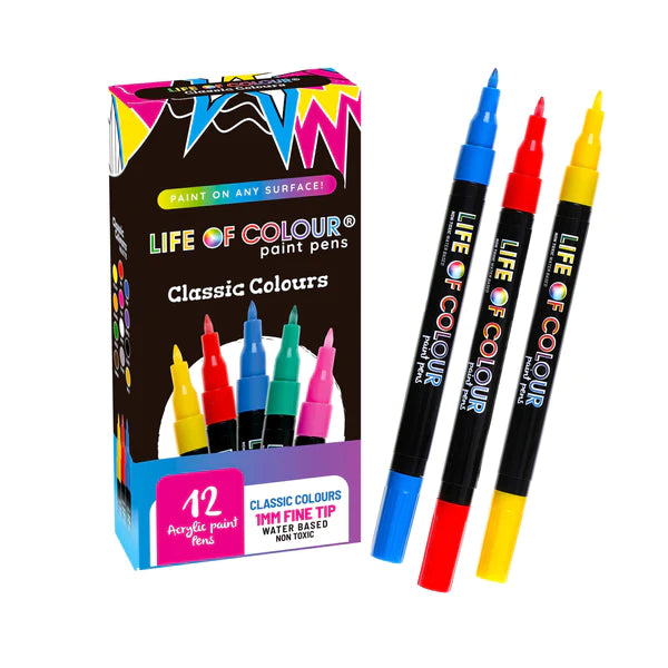 Life Of Colour Paint Pens - Classic Colours