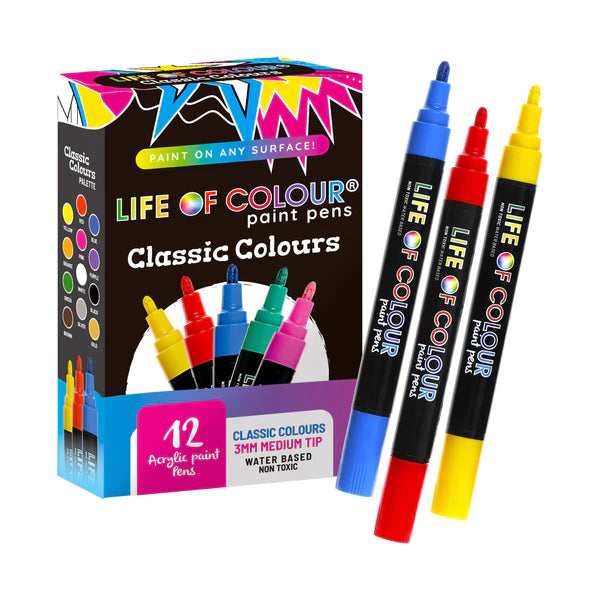 Life Of Colour Paint Pens - Classic Colours