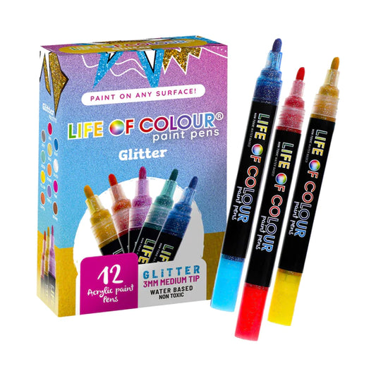 Life Of Colour Paint Pens - Glitters