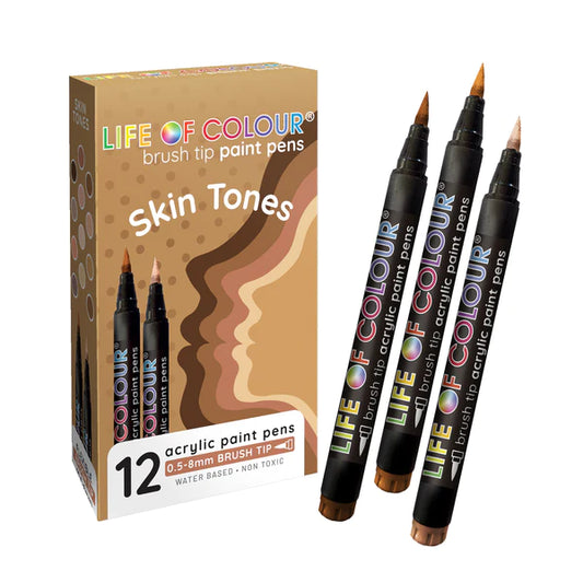Life Of Colour Paint Pens - Skin Tones