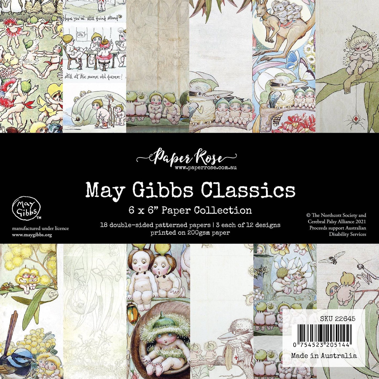 Paper Rose - May Gibbs - Classics 6x6 Paper Collection