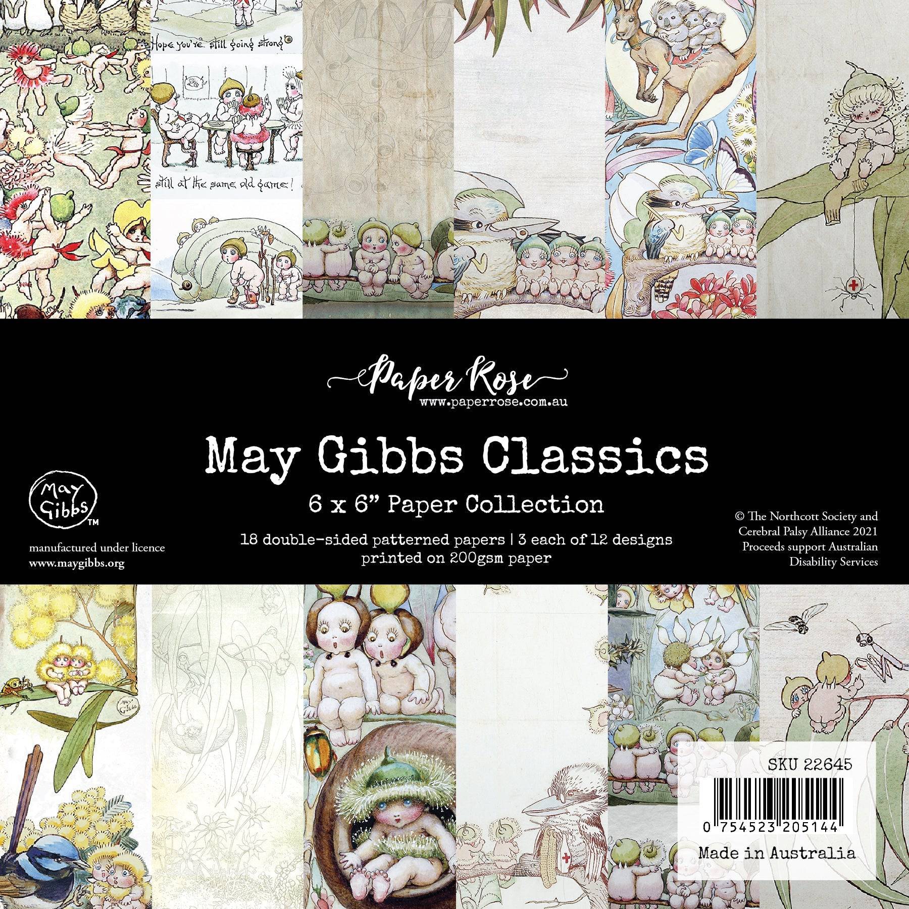 Paper Rose - May Gibbs - Classics 6x6 Paper Collection