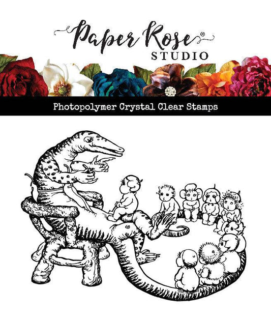 Paper Rose -  Clear Stamp Set - May Gibbs Mr Lizard - Teaching