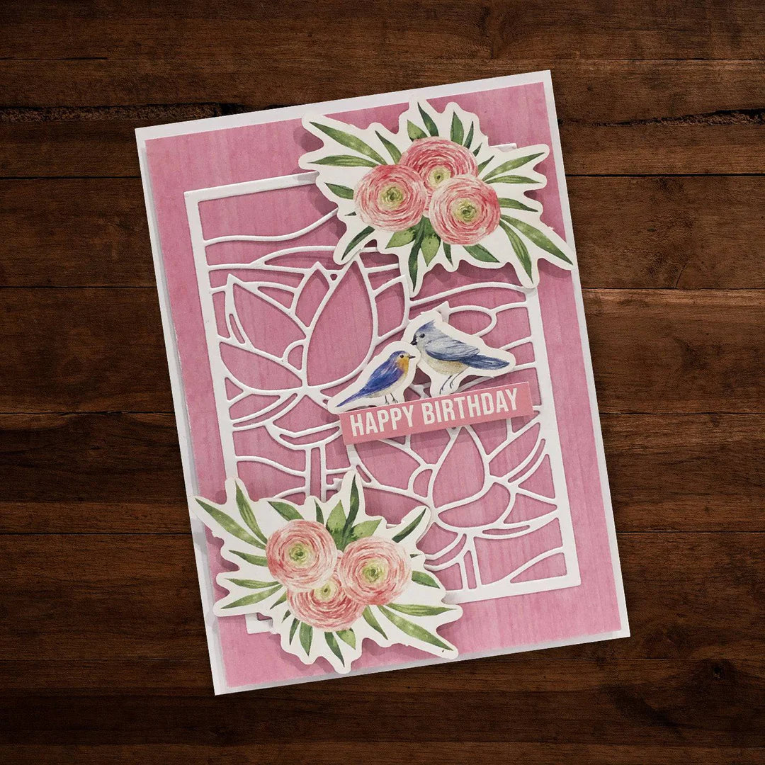 Paper Rose -  Metal Cutting Die - Mosaic Lotus