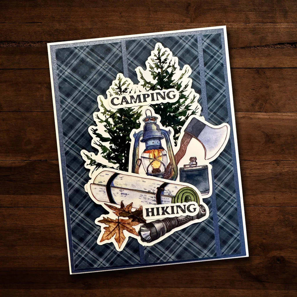 Paper Rose Embossed Die Cuts -  Mountain Trek 1.0