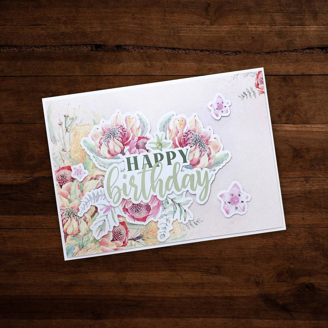 Paper Rose  Die Cuts - Nature Stroll Titles & Sentiments