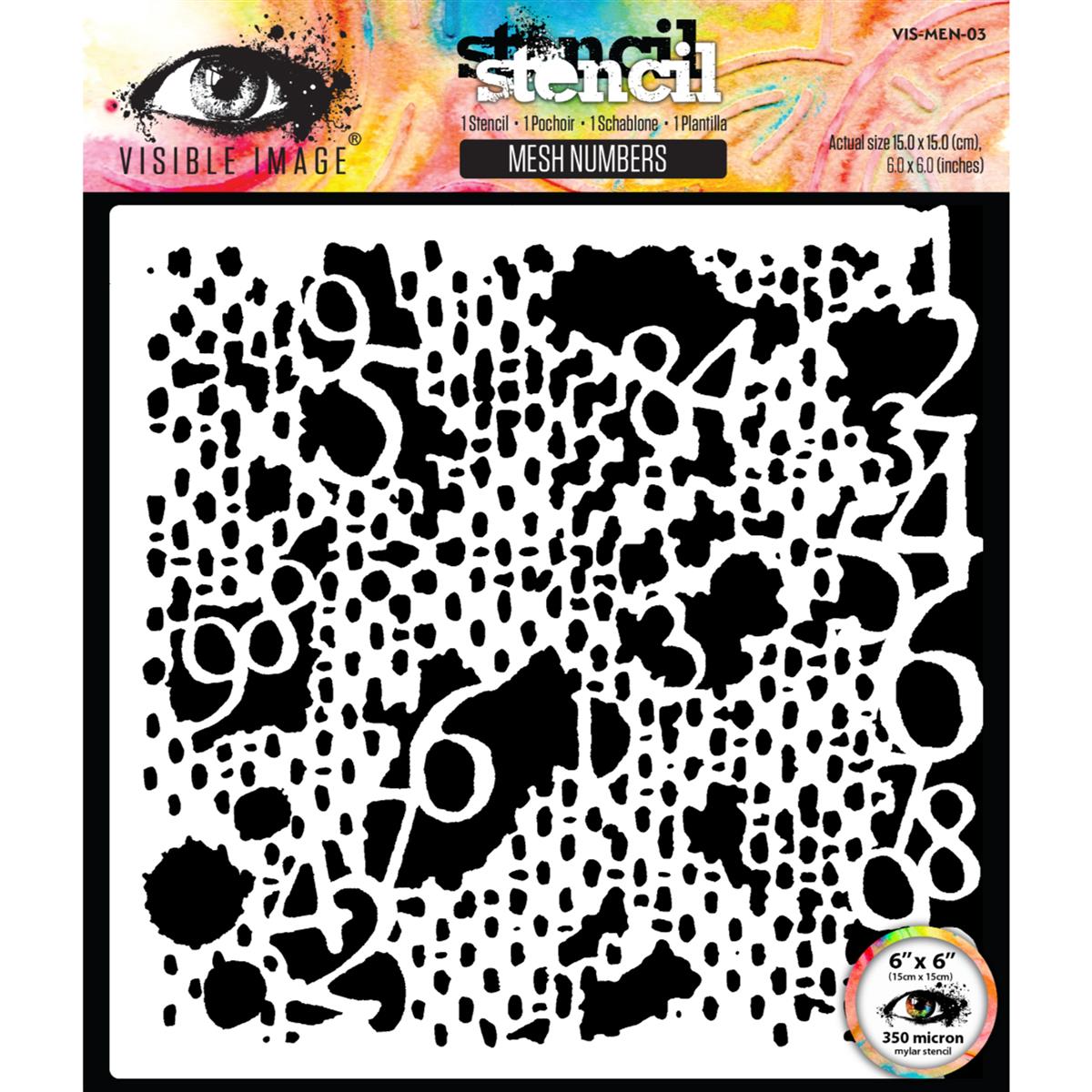 Visible Image Stencils - Mesh Numbers