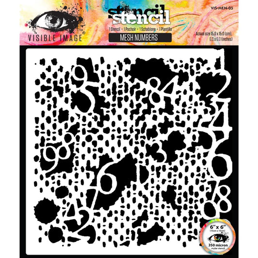 Visible Image Stencils - Mesh Numbers