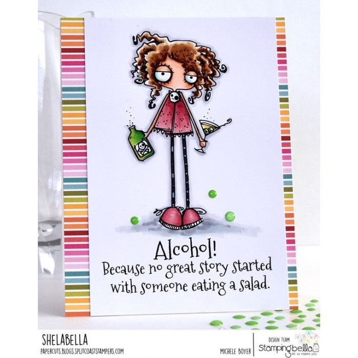 Stamping Bella -  Cling Stamps - Oddball With A Martini