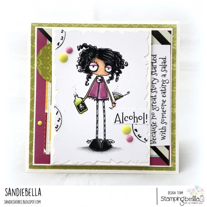 Stamping Bella -  Cling Stamps - Oddball With A Martini
