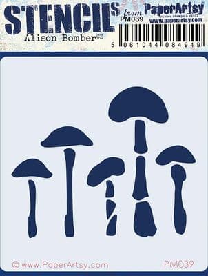 PaperArtsy - Alison Bomber Mini Stencil 039