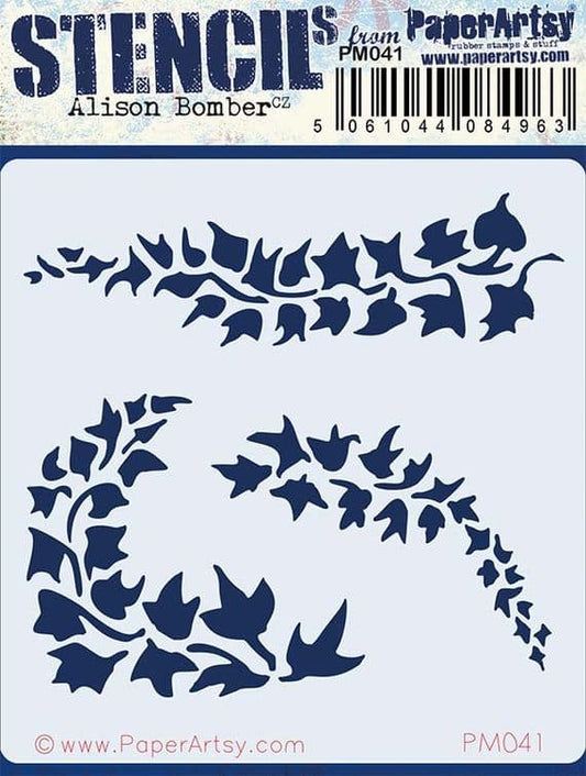 PaperArtsy - Alison Bomber Mini Stencil 041