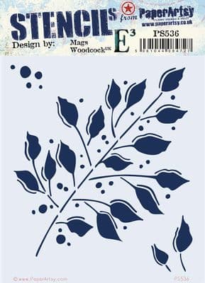 PaperArtsy Stencil - E³ Mags Woodcock 536