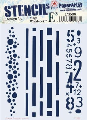 PaperArtsy Stencil - E³ Mags Woodcock 538