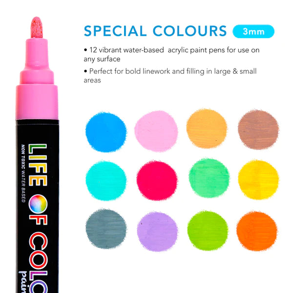 Life Of Colour Paint Pens - Special Colour