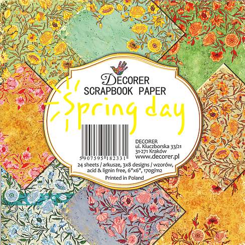 Decorer Scrapbook Paper -Spring Day - 6x6