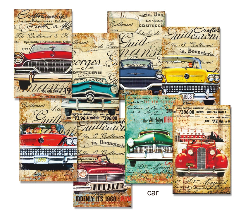 Decorer Scrapbook Paper -  Cars - Mini