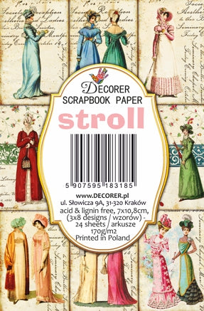 Decorer Scrapbook Paper -  Stroll - Mini