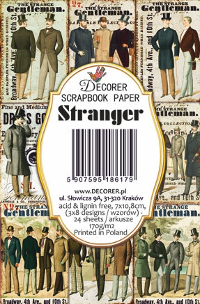 Decorer Scrapbook Paper -  Stranger - Mini