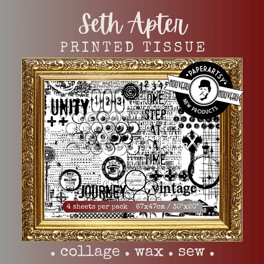 Seth Apter Printed Tissue Collage Paper PT 06