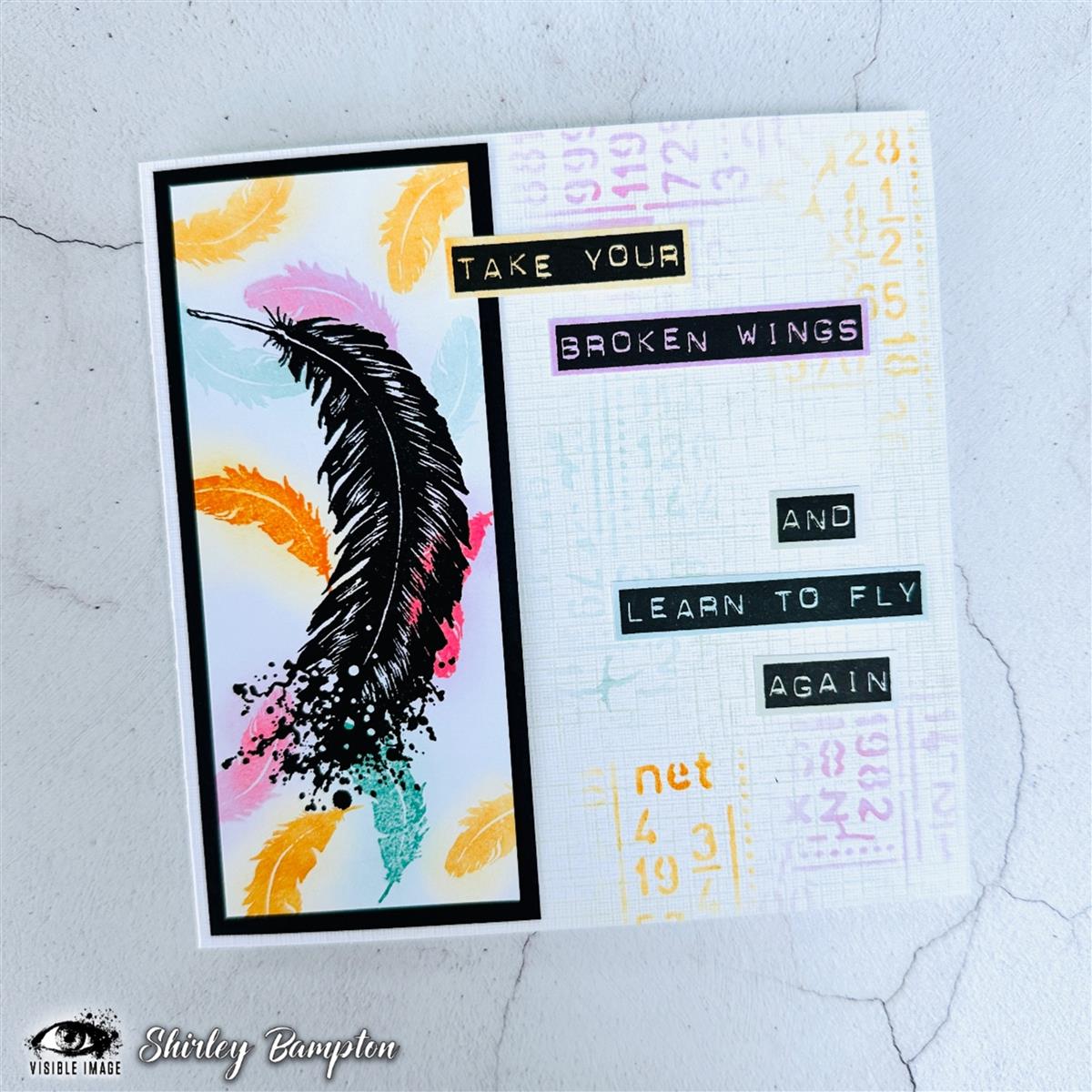 Visible Image clear stamps - Take Flight