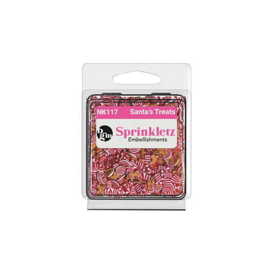 Buttons Galore Sprinkletz Embellishments - Santa's Treats