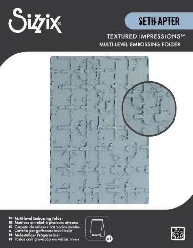 Sizzix - Textured Impressions - Seth Apter Multi-Level Embossing Folder