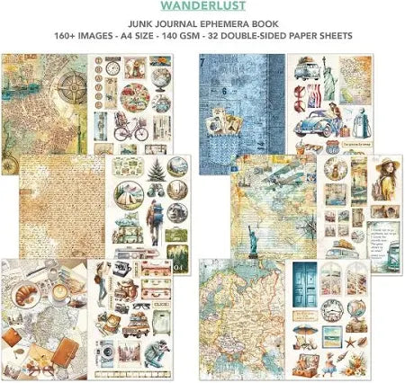 Ciao Bella - Junk Journal & Ephemera Book - Wander Lust