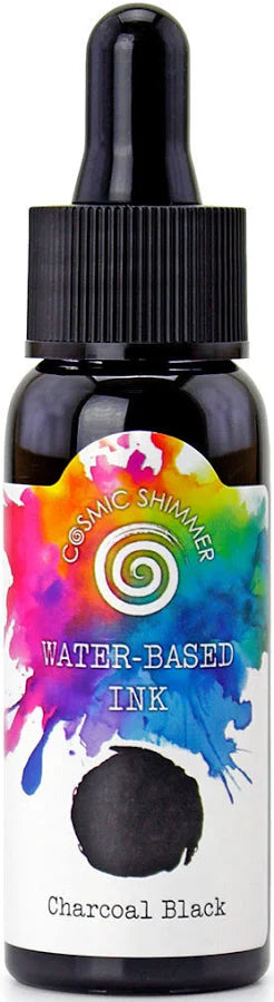 Cosmic Shimmer - Andy Skinner Ink Ology - Water-Base Ink  - Charcoal Black