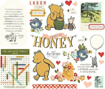 Simple Stories - Say Cheese Classic Pooh Ephemera Bits & Pieces