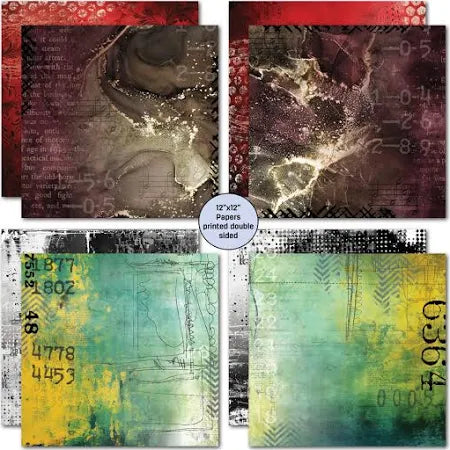 3 Quarter Designs - Oh Texture Collection Designer Paper & Diecuts Set