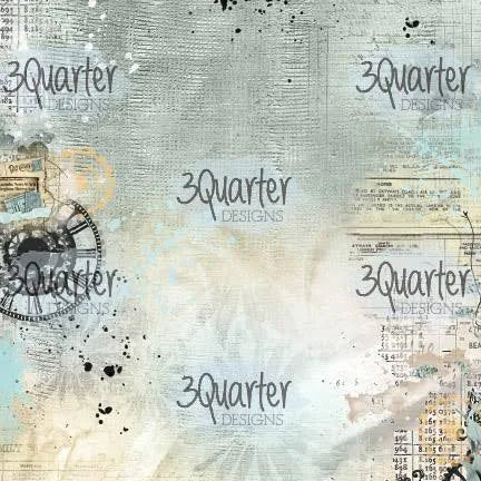 3 Quarter Designs Vintage Man Paper Packs 6"x6"