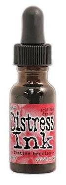 Tim Holtz Distress Ink Pad Re-Inker -  Festive Berries