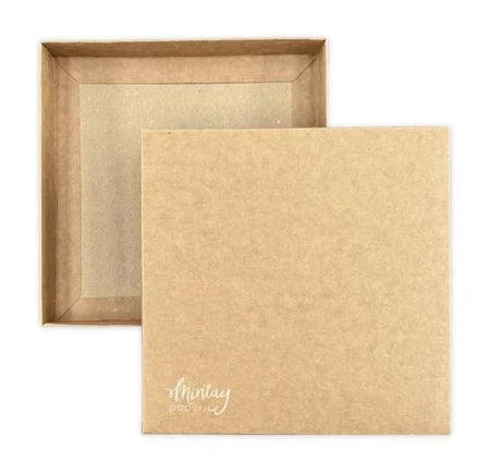 Mintay Basic - Square Card Box Base - Kraft 3 boxes