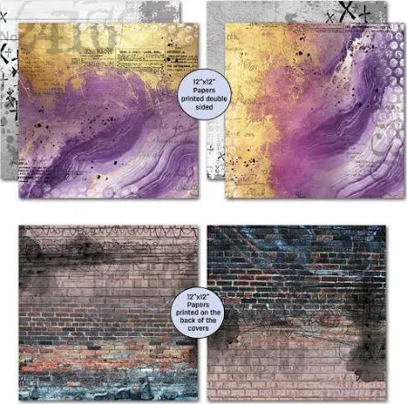 3 Quarter Designs - Oh Texture Collection Designer Paper & Diecuts Set