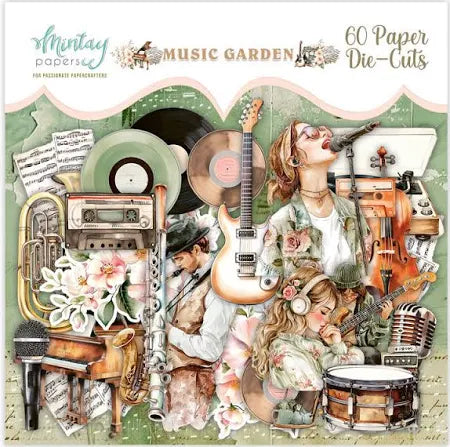 Mintay Papers - Music Garden 60 Diecuts set