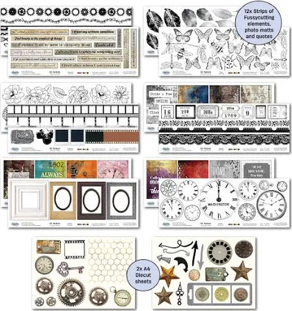 3 Quarter Designs - Oh Texture Collection Designer Paper & Diecuts Set