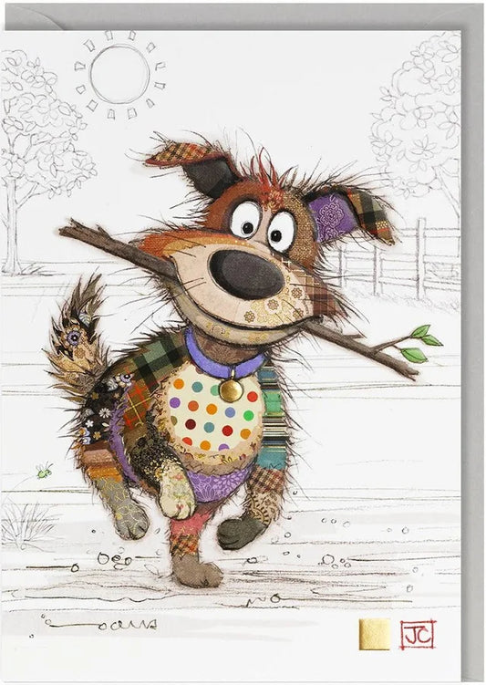 Bug Art Luxury Greeting Cards - Dougie Dog