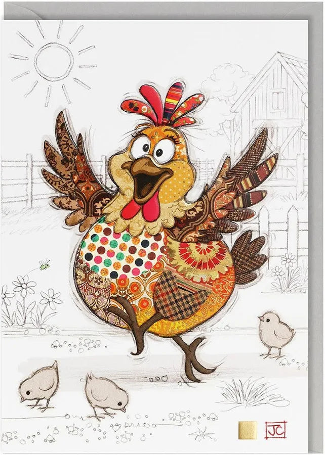 Bug Art Luxury Greeting Cards - Harriet Hen