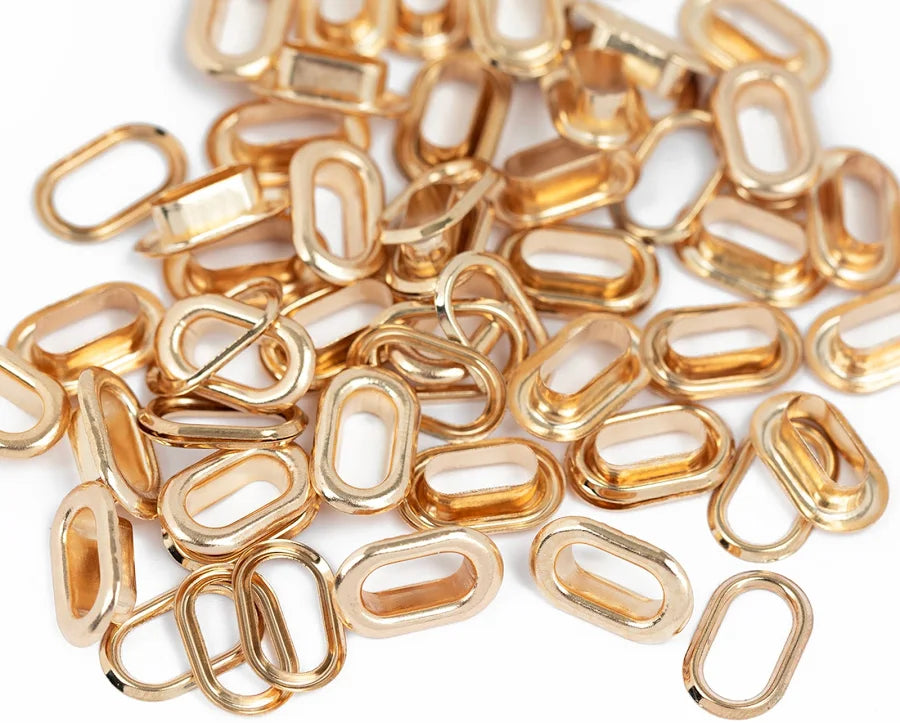 We R Makers Gold Crop-A-Dile 50 Piece Oval Eyelets