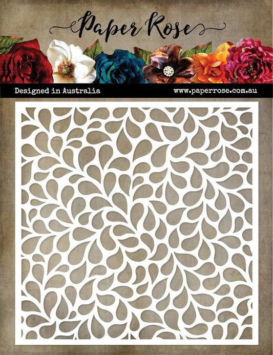Paper Rose - Small Drops 6'x6' Stencil 