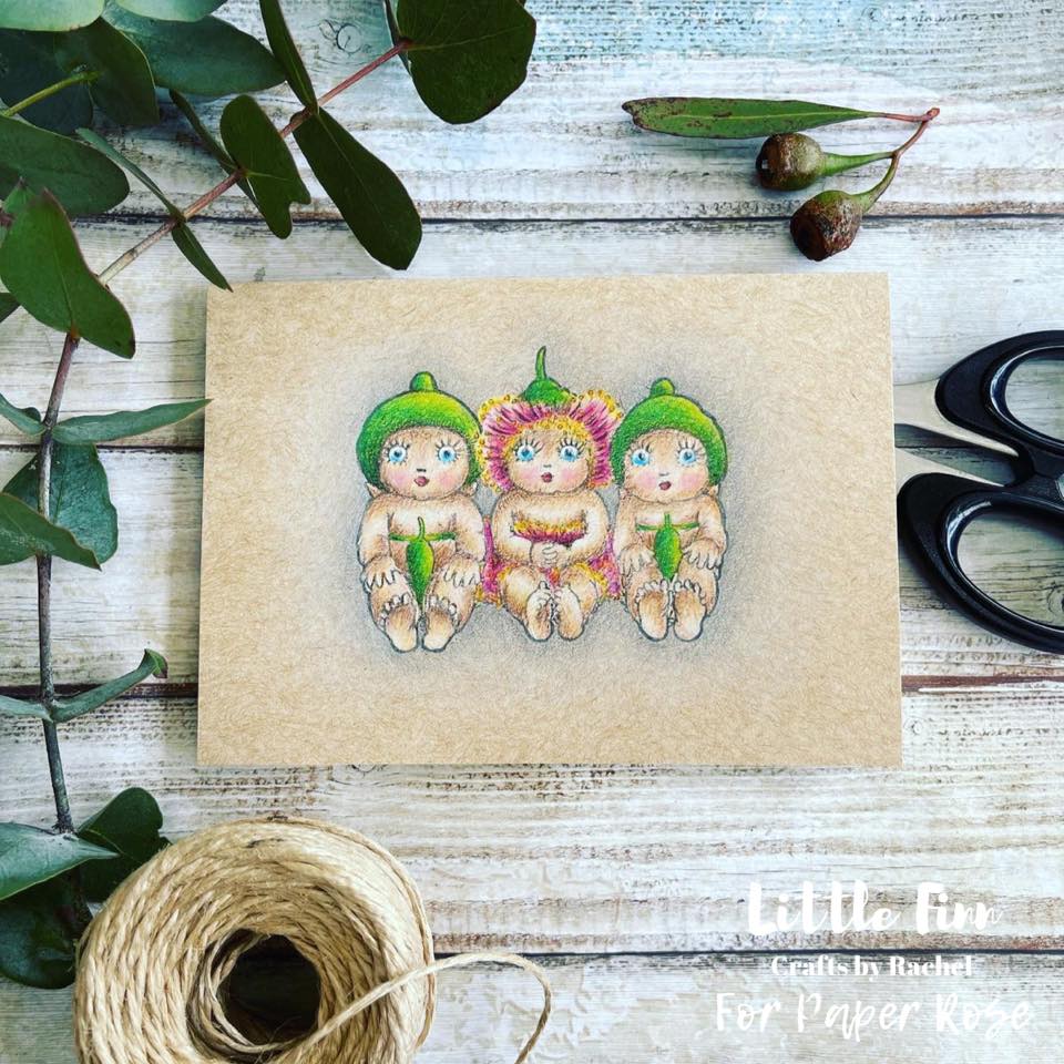 Paper Rose -  Clear Stamp Set - Snugglepot & Cuddlepie