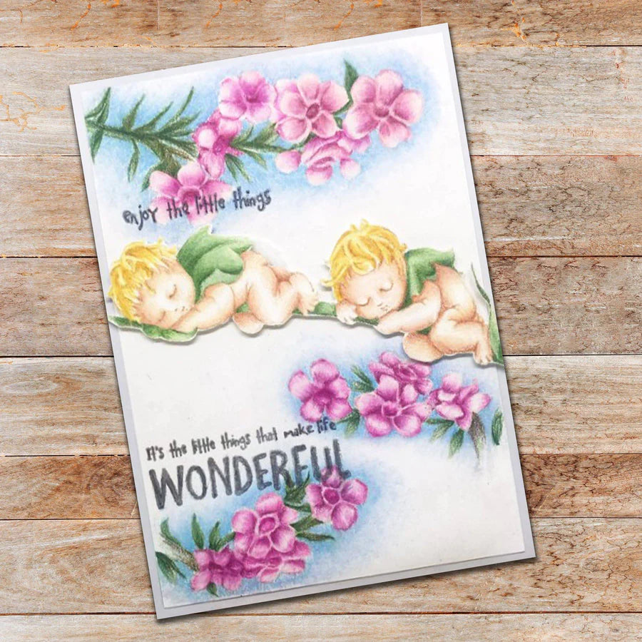 Paper Rose -  Clear Stamp Set - Snugglepot & Cuddlepie - Little Things