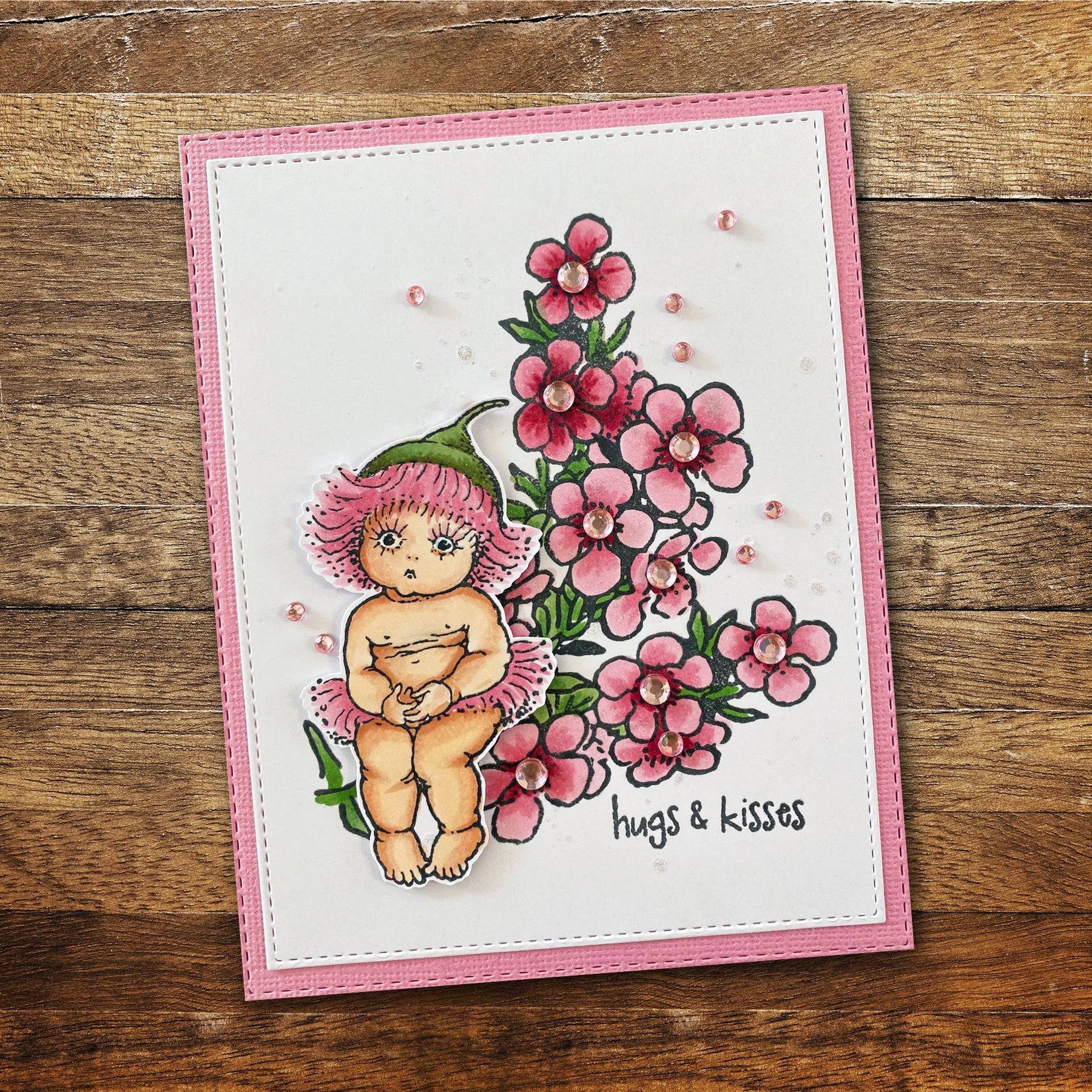 Paper Rose -  Clear Stamp Set - Snugglepot & Cuddlepie - Little Things