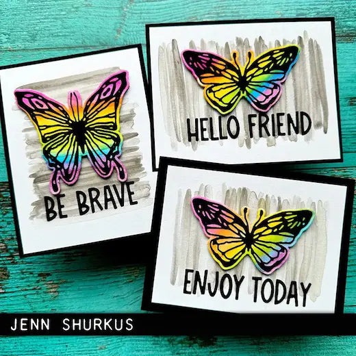 Sizzix - Thinlits - Vault Scribbly Butterfly