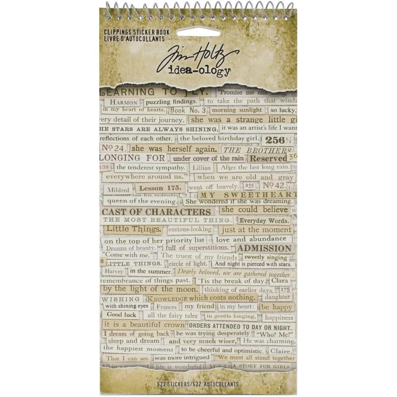 Tim Holtz  Idea-ology - Clippings Sticker Book