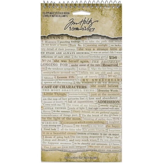 Tim Holtz  Idea-ology - Clippings Sticker Book